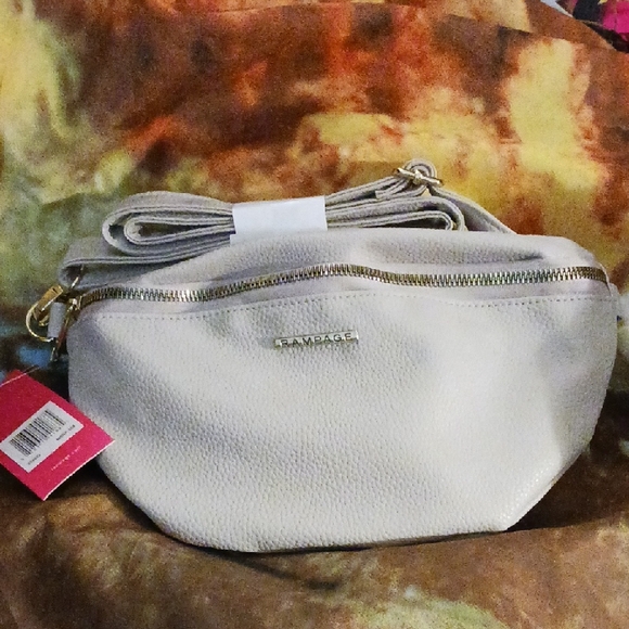 Rampage Light Beige Crossbody Bag - Picture 1 of 5